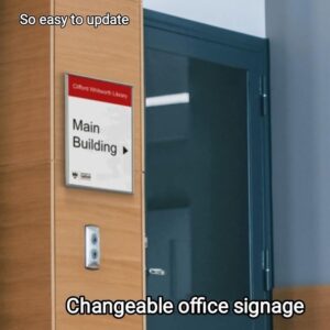 Robust Aluminium Sign Holder available in A6, A5, A4 & A3