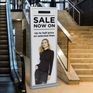 Double sided Large Poster Totem 1740mm x 690mm