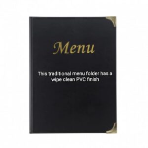 Traditional A4 PVC Menu Cover
