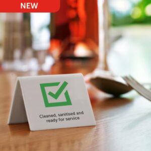 Acrylic table top sign (Pack of 4)