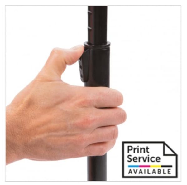 Floor Standing Snap Frame with adjustable pole height, orientation and angle, landscape or portrait - Image 7