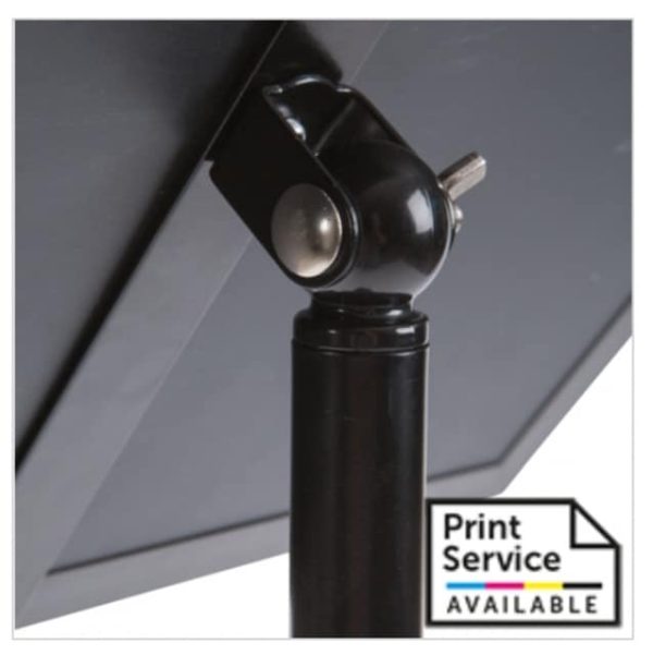 Floor Standing Snap Frame with adjustable pole height, orientation and angle, landscape or portrait - Image 4