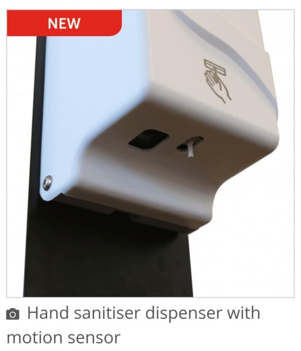 Freestanding Hand sanitizer Dispenser With A4 Poster Holder And No-touch Design. - Image 5