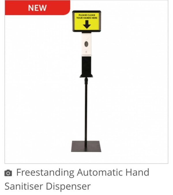 Freestanding Hand sanitizer Dispenser With A4 Poster Holder And No-touch Design. - Image 7