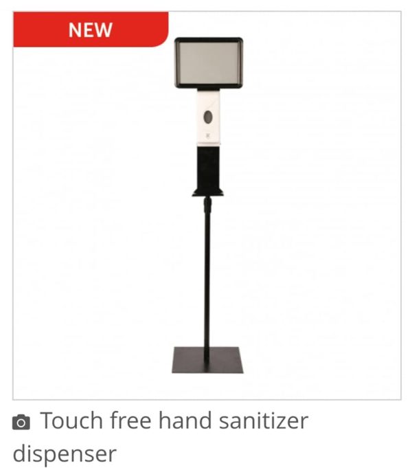 Freestanding Hand sanitizer Dispenser With A4 Poster Holder And No-touch Design. - Image 12