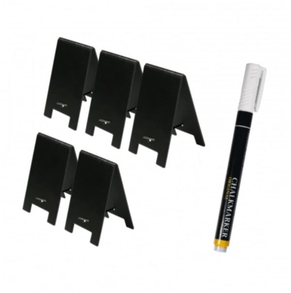 5 Mini Chalk A-Boards For Rustic Countertop Displays - Image 3