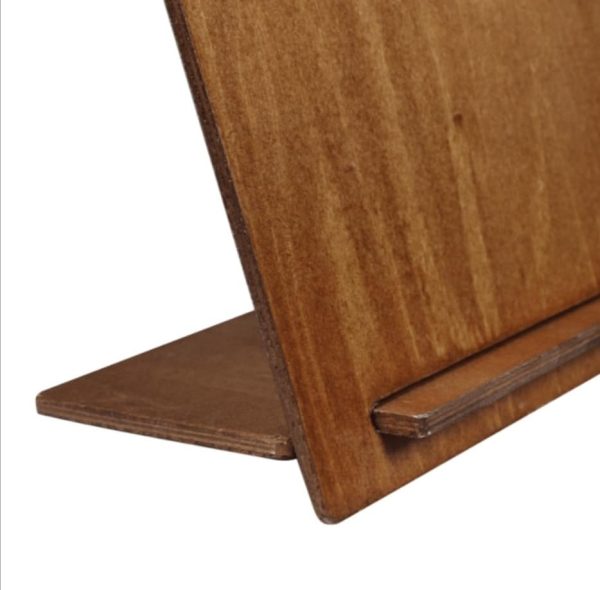 Rustic Wooden Menu Holder available in A3, A4 & A5 sizes - Image 2