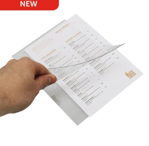 Curved Wooden Menu Sign Holder available in A4 & A5 sizes - Image 3