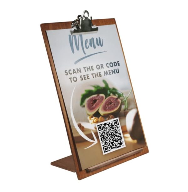 Rustic Wooden Menu Holder available in A3, A4 & A5 sizes - Image 4