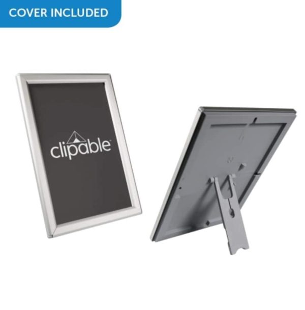 Our Thinnest Silver Snap Frame With A 15mm Frame Width & strut leg for tabletop mounting - Image 5
