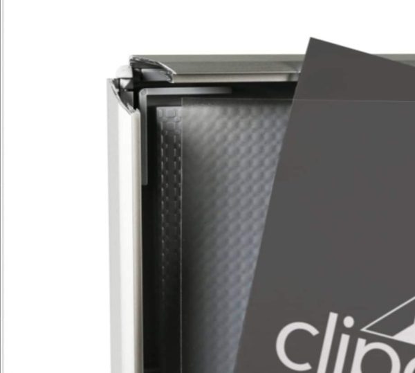 Our Thinnest Silver Snap Frame With A 15mm Frame Width & strut leg for tabletop mounting - Image 6
