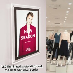 High impact Illuminated LED Poster Kit in 4 sizes A1, A2, A3 & A4