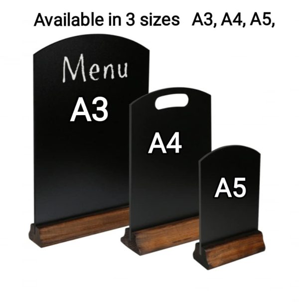 Double sided Tabletop Chalkboards available in A3, A4 & A5 sizes - Image 2