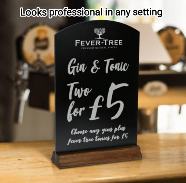 Double sided Tabletop Chalkboards available in A3, A4 & A5 sizes - Image 3