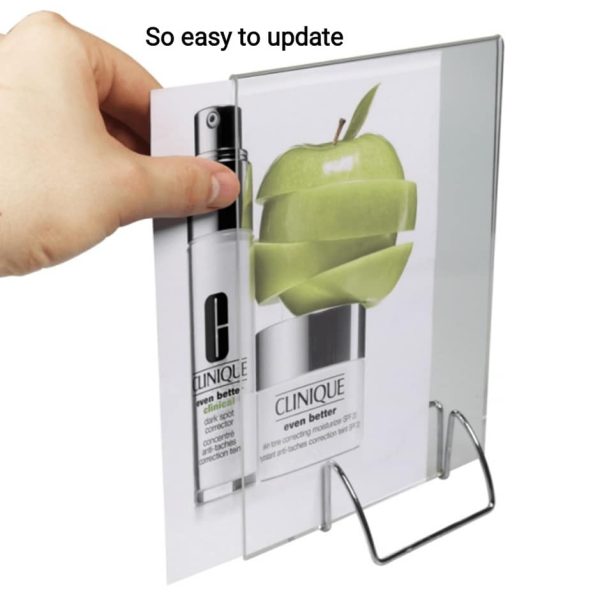 Chrome Wire Base Menu Holder - Image 3