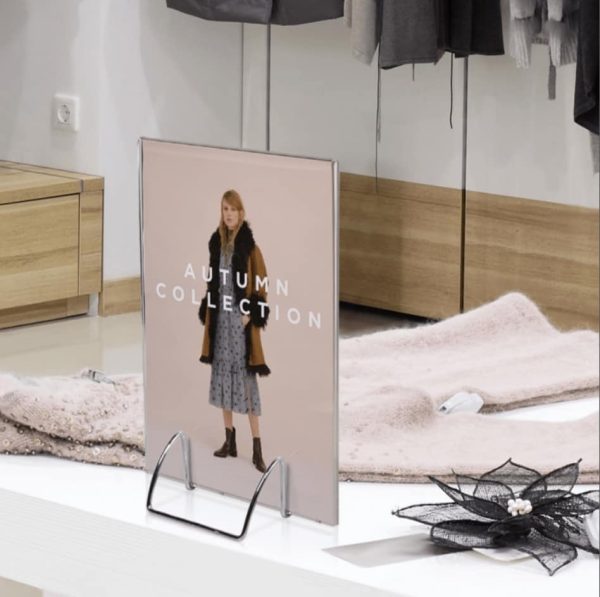 Chrome Wire Base Menu Holder - Image 2