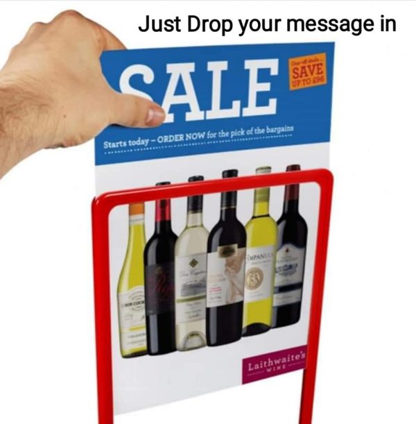 Small Showcard Stand available in A3, A4 & A5 sizes - Image 2