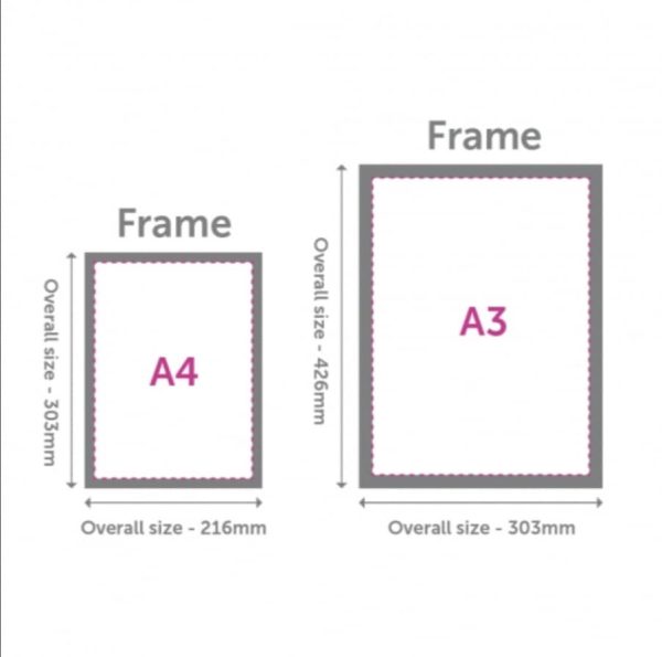 Outdoor poster stand available in A3 & A4 sizes. - Image 2