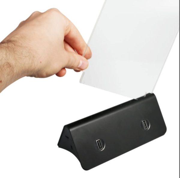 Menu / QR code Holder with 4 USB Charging Points - Image 7