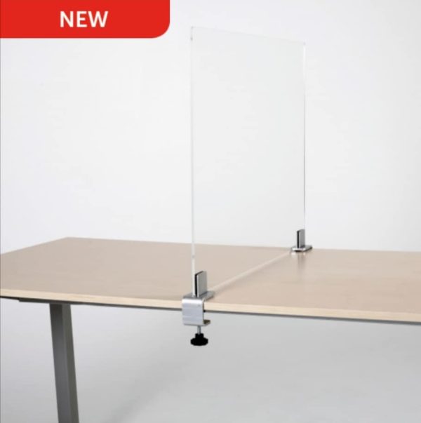 Sneeze Screen desk divider 1000mm or 650mm wide x 750mm high - Image 3