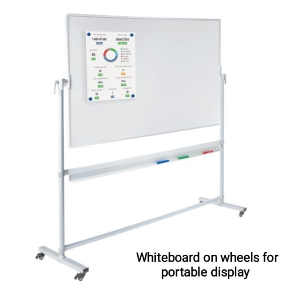 Double Sided Whiteboard 1200mm wide x 900mm high - Image 4