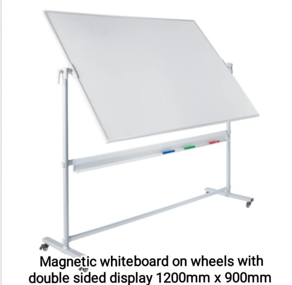 Double Sided Whiteboard 1200mm wide x 900mm high - Image 5