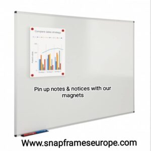 Wall Mounted Magnetic Whiteboards available in 3 different sizes