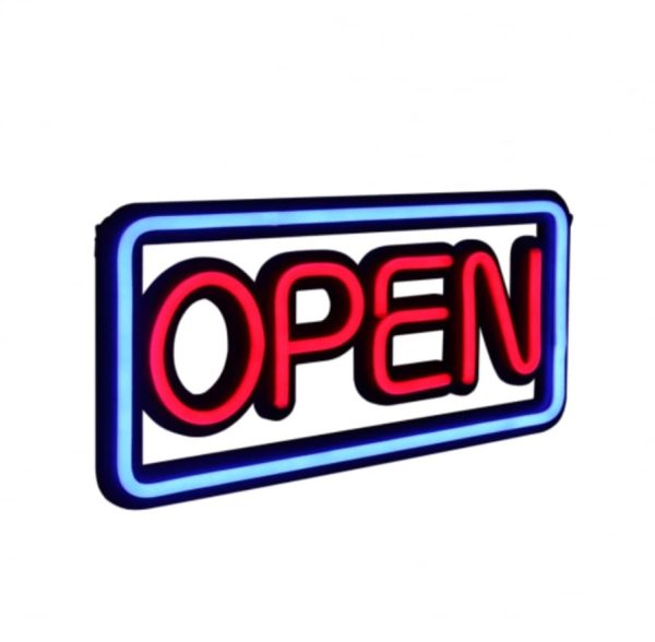 Premium Illuminated LED Open Sign in Oval or Rectangle design - Image 4