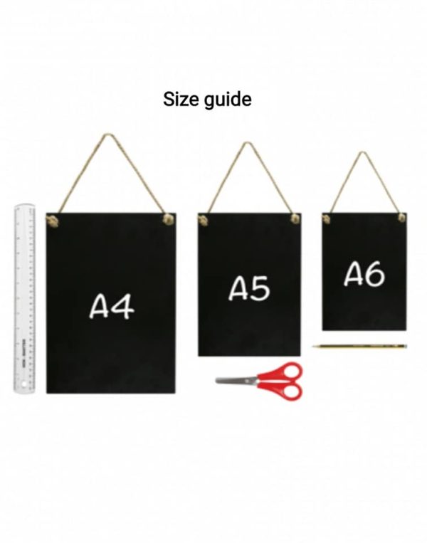 Hanging Chalkboard in A4, A5 & A6 sizes - Image 5