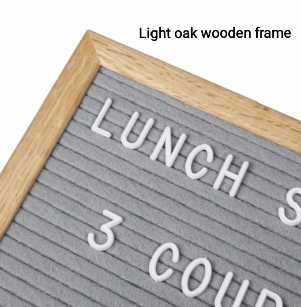 Felt Letter Board available in Black or grey felt - Image 3