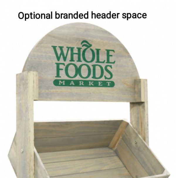 Solid wood free standing Crate Display Stand - Image 5
