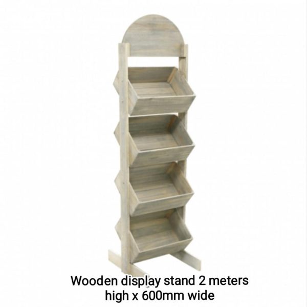 Solid wood free standing Crate Display Stand - Image 12