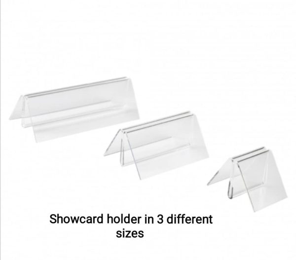 Acrylic Menu Card Holder Base available in 3 sizes - Image 2
