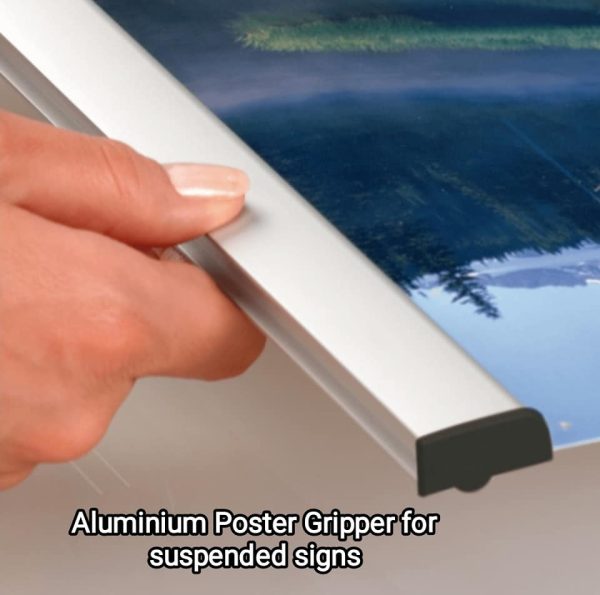 Ceiling hanging Aluminium Poster Gripper - Image 3