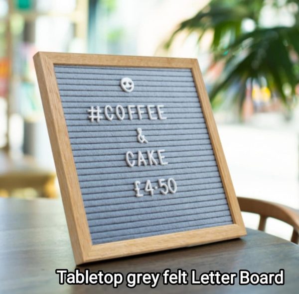 Felt Letter Board available in Black or grey felt - Image 9