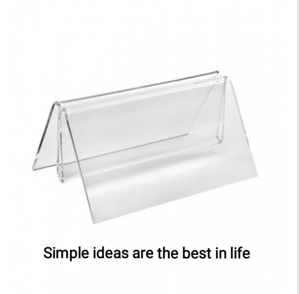 Acrylic Menu Card Holder Base available in 3 sizes - Image 5