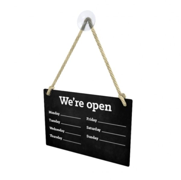 Chalkboard Open Sign