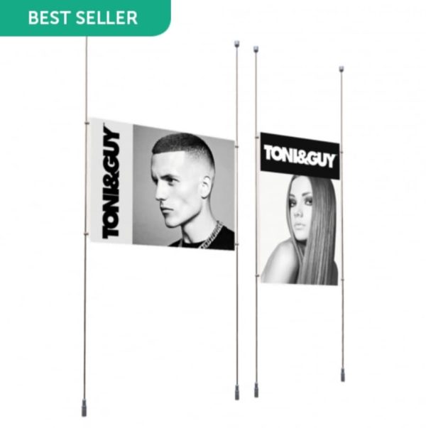Our Ceiling to Floor Cable Poster Kit is available in 5 different sizes - Image 4