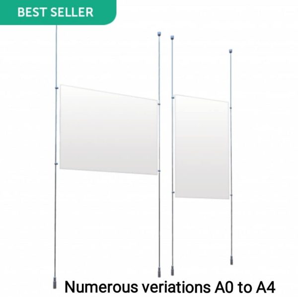Our Ceiling to Floor Cable Poster Kit is available in 5 different sizes - Image 5