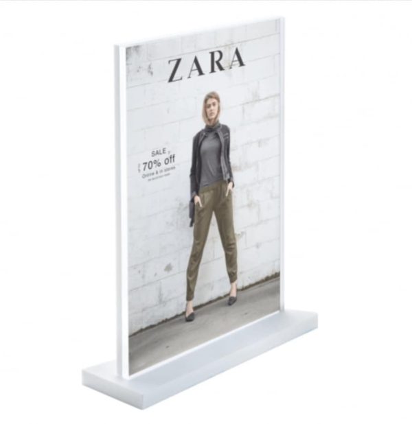 Supervue Acrylic Portrait Double-sided Displays available in Black or White - Image 4