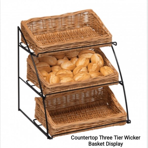 Our Three Tier Wicker Display stand