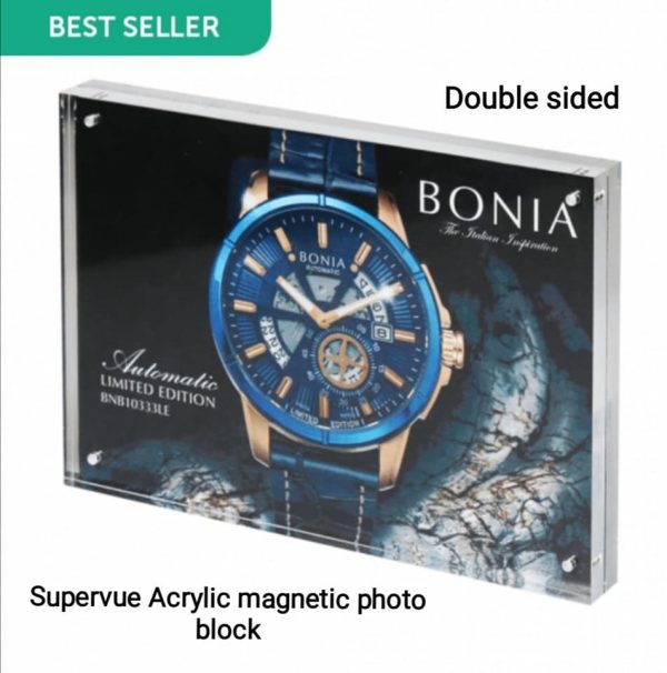 Supervue double sided Magnetic Photo Block available in A6, A5 & A4
