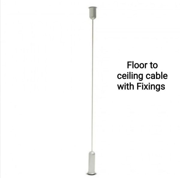 Satin anodised Cable for floor to ceiling cable kits - Image 2