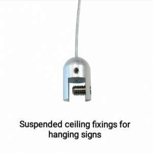 Ceiling to Sign Cable with Fixings