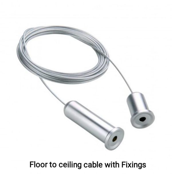 Satin anodised Cable for floor to ceiling cable kits - Image 4