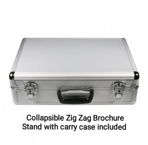 Collapsible Zig Zag Brochure Holder with six A4 shelves - Image 5