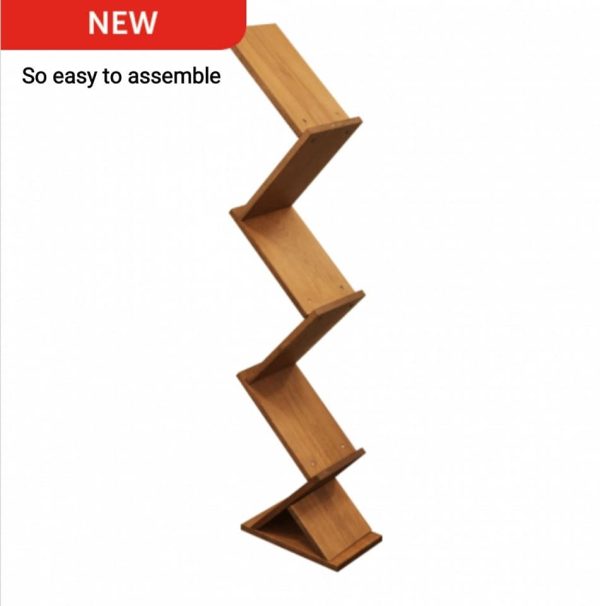 Zig Zag Wooden Display Stand for displaying magazines & literature A4 size - Image 4