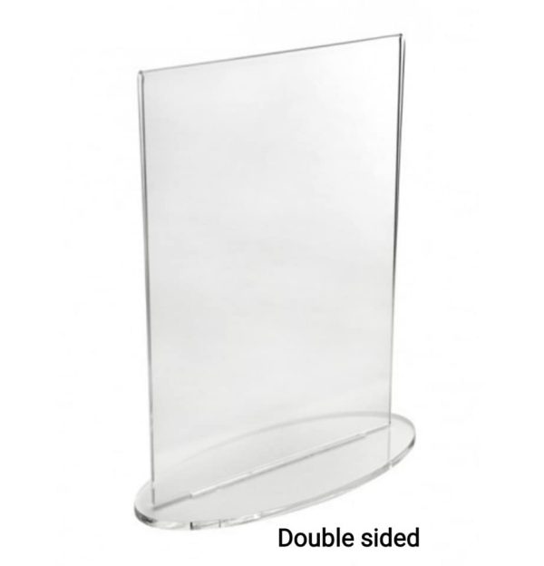 Counter standing Oval Base Poster Holder available in A4 & A5 - Image 2