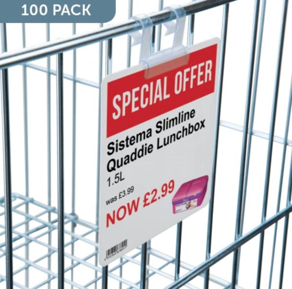 Wire Basket Sign Holders for use with Dump Bins