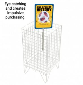 Showcard holder designed for use on wire baskets, available in 6 different colours, A3 A4 & A5 sizes